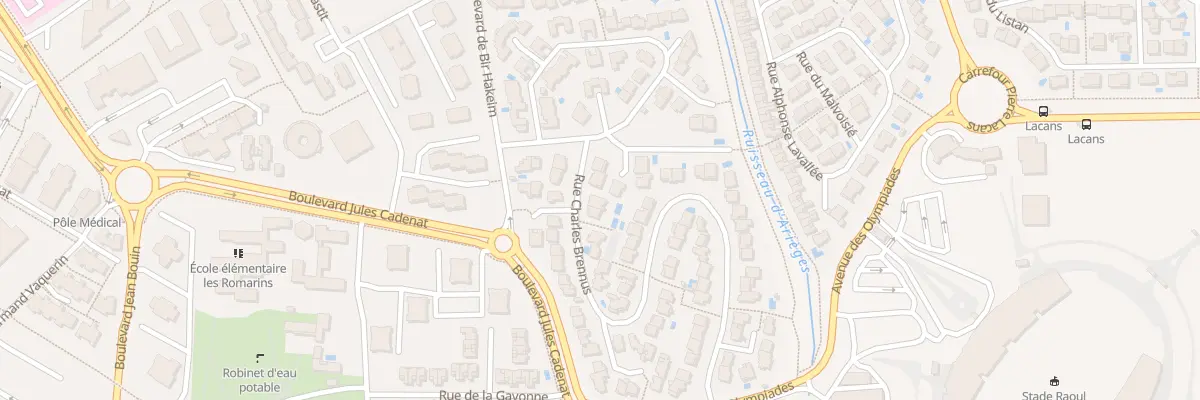 Plan du 5 Rue Charles Brennus à Béziers