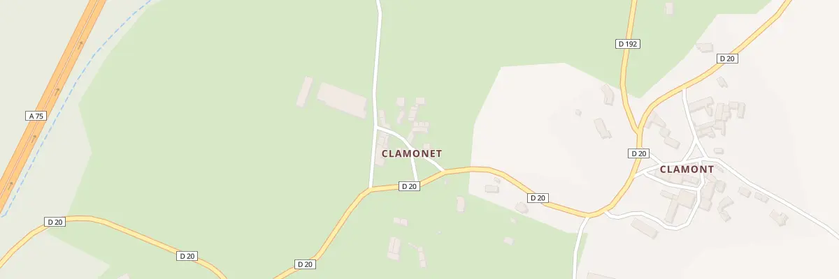 Plan du 4 Clamonet à Saint-Beauzire
