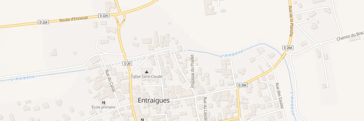 Plan du 8 Rue des Tisserands à Entraigues