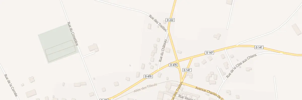 Plan du 8 Rue du Château à Sergines