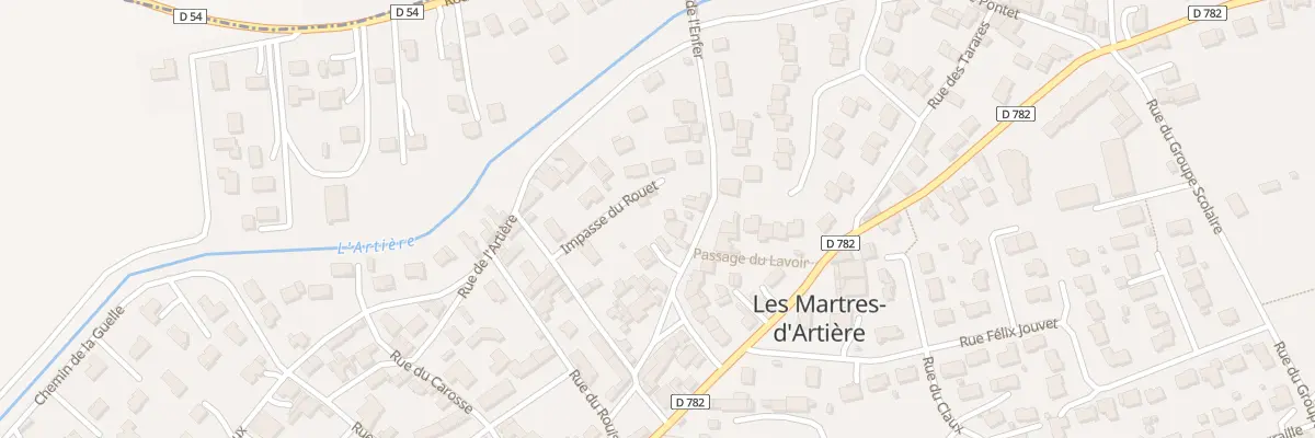 Plan du 3 Rue de l’Enfer aux Martres-d’Artière