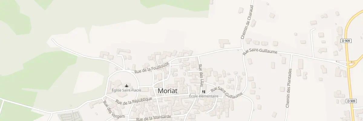 Plan du 1 Imp des Mésanges à Moriat
