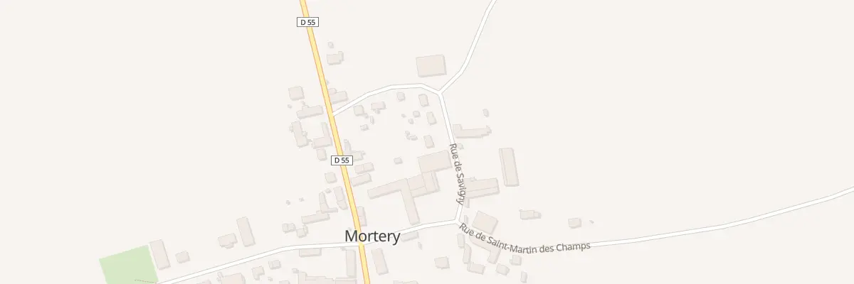 Plan du 1 Rue de Savigny à Mortery
