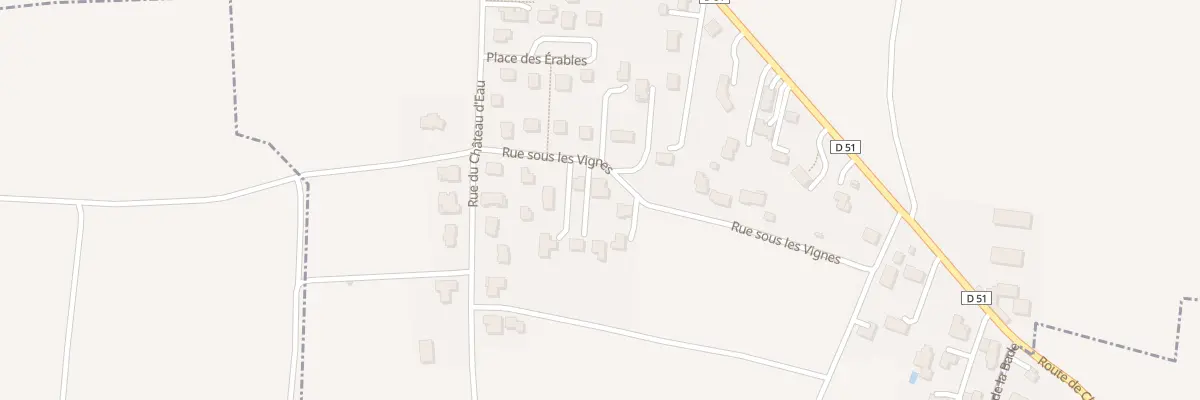 Plan du 14 Rue sous les Vignes à Chavaroux