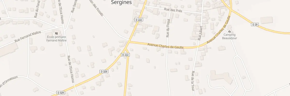 Plan du 4 Av Charles de Gaulle à Sergines
