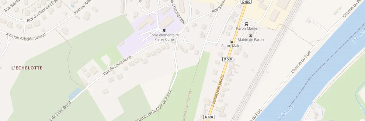Plan du 9 Rue de Saint-Bond à Paron