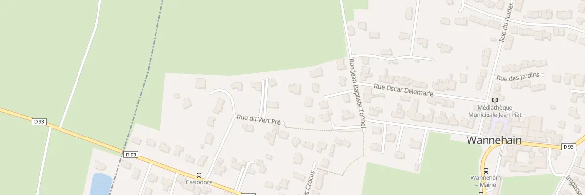 Plan du 167 Rue du Vert Pré à Wannehain