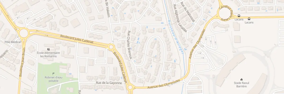 Plan du 25 Rue Charles Brennus à Béziers