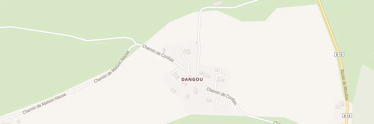 Plan du 16 Che de Confaix à Montilly