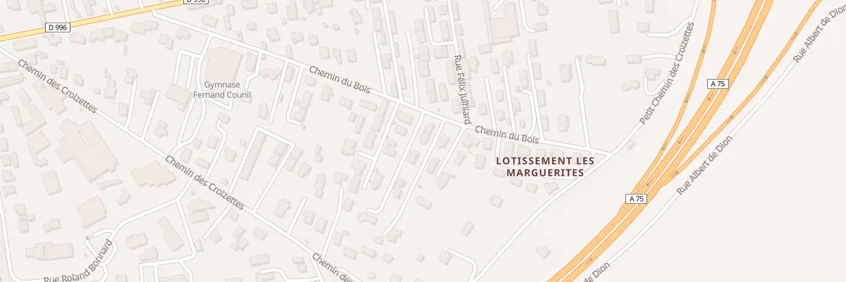 Plan du 30B Che du Bois à Issoire
