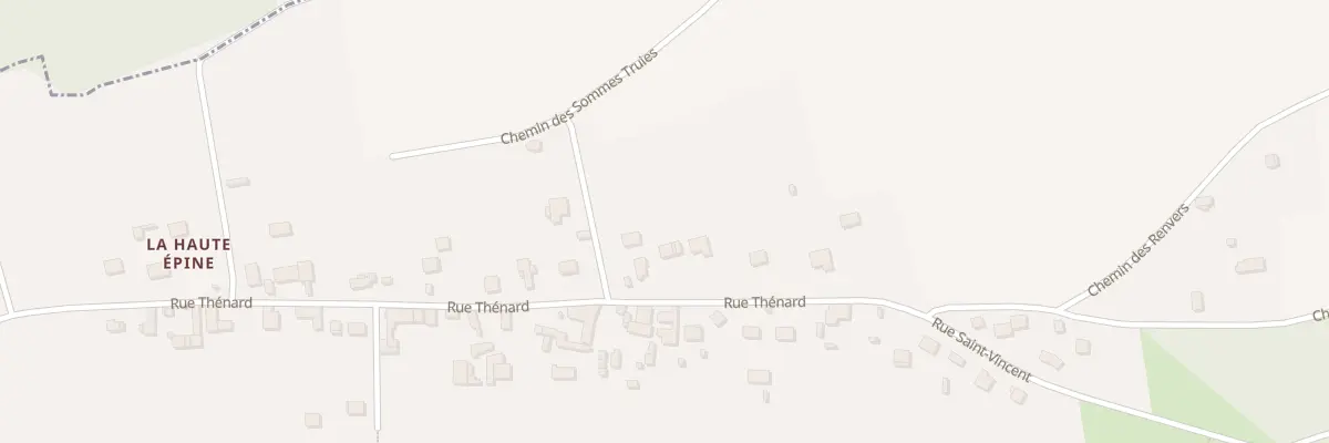 Plan du 22 Rue Thénard à Villeneuve-sur-Yonne