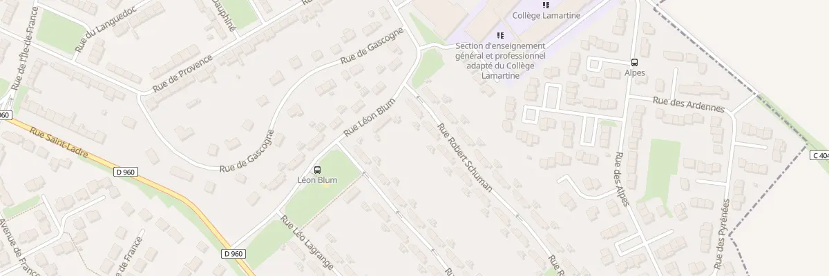 Plan du 6 Rue Robert Schuman à Cambrai