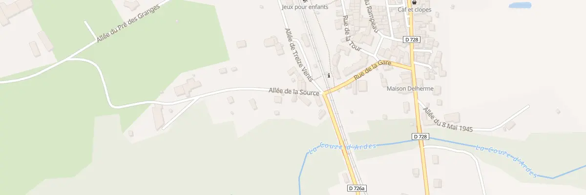 Plan du 4 All de la Source au Breuil-sur-Couze
