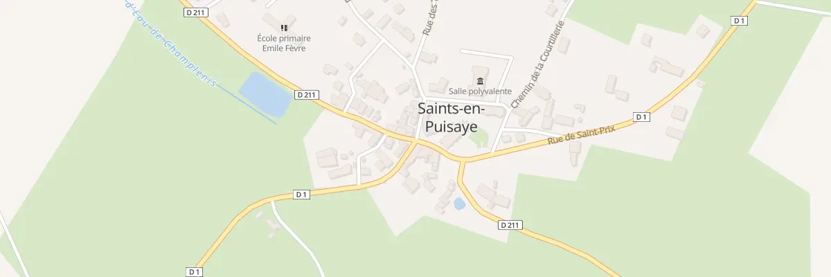 Plan du 1 Rue du Château à Saints-en-Puisaye