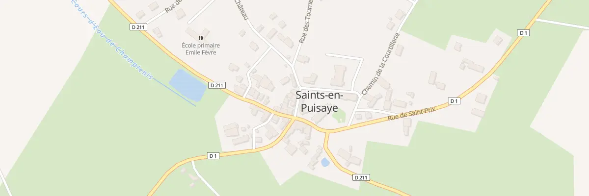 Plan du 40 Le Bourg à Saints-en-Puisaye