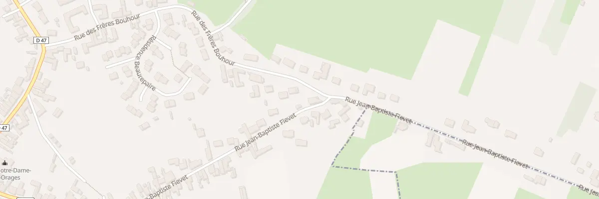 Plan du 1Q Rue des Freres Bouhour à Rieulay