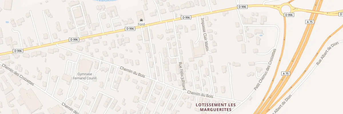 Plan du 10 Rue Felix Julhiard à Issoire