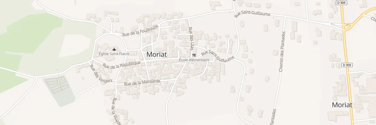 Plan du 1 Rue de la Mansarde à Moriat