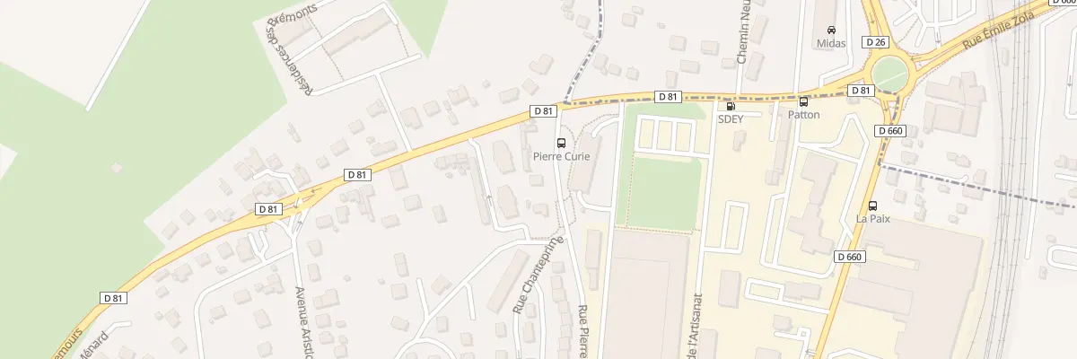 Plan du 8 Rue Pierre Curie à Paron