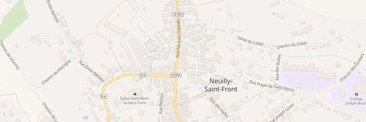 Plan du 6 Rue François Dujardin à Neuilly-Saint-Front