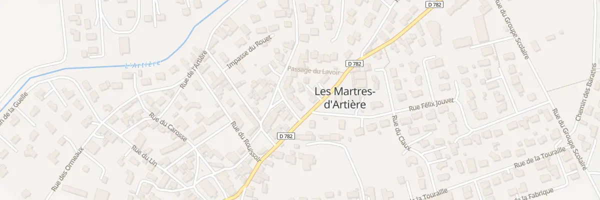 Plan du 16 Pl de la Gde Fontaine aux Martres-d’Artière
