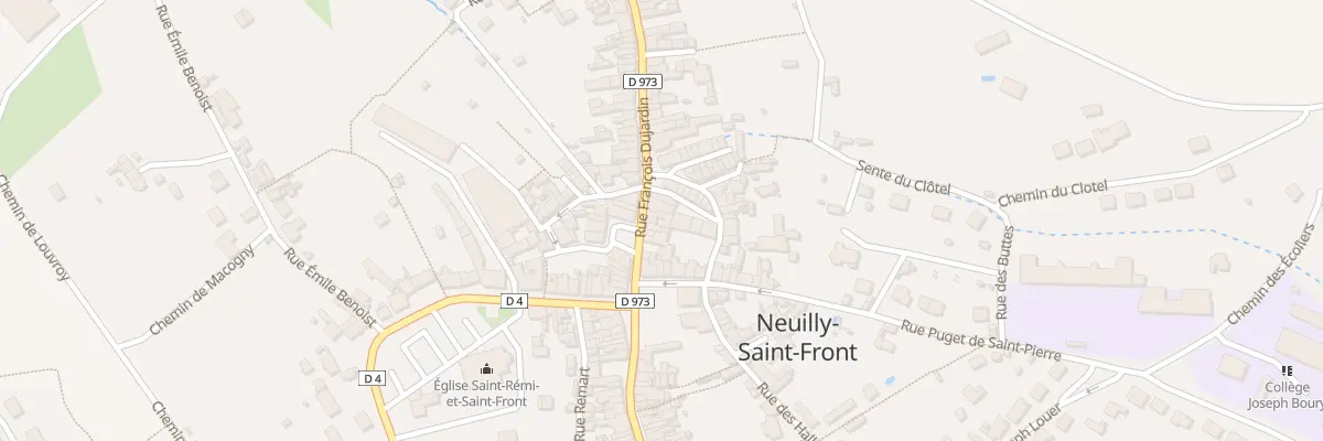Plan du 14 Rue François Dujardin à Neuilly-Saint-Front