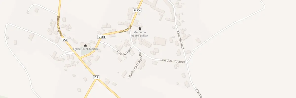 Plan du 1 Rue des Bruyères à Villers-Hélon