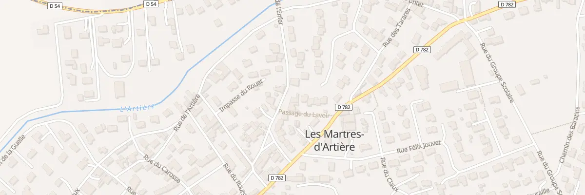 Plan du 8 Rue de l’Enfer aux Martres-d’Artière