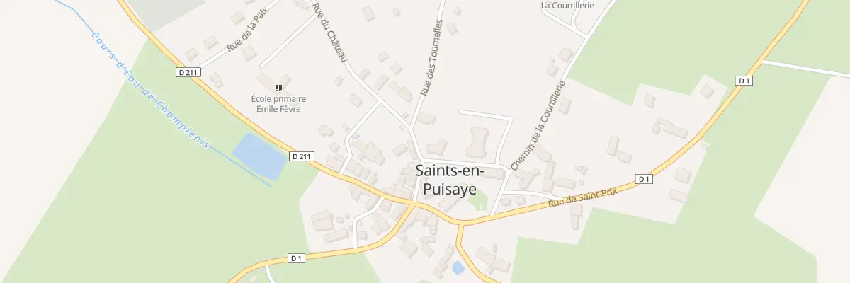 Plan du 6 Rue du Château à Saints-en-Puisaye