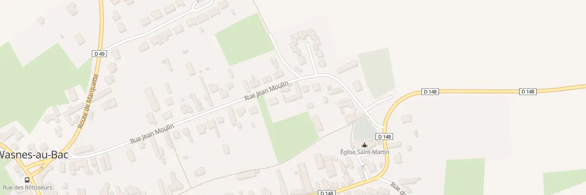 Plan du 42 Rue Jean Moulin à Wasnes-au-Bac
