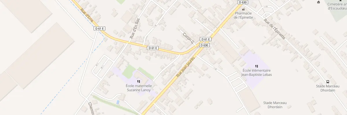 Plan du 3 Rue d’Erre à Escaudœuvres