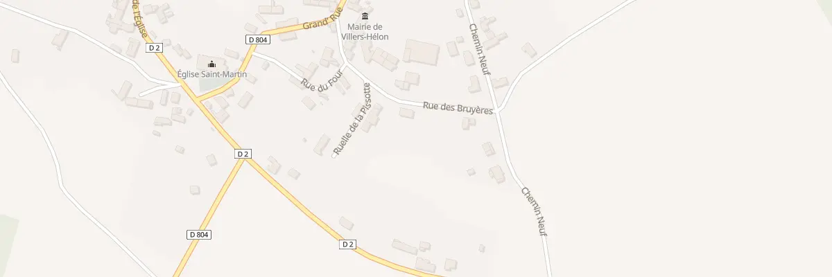 Plan du 2 Rue des Bruyères à Villers-Hélon