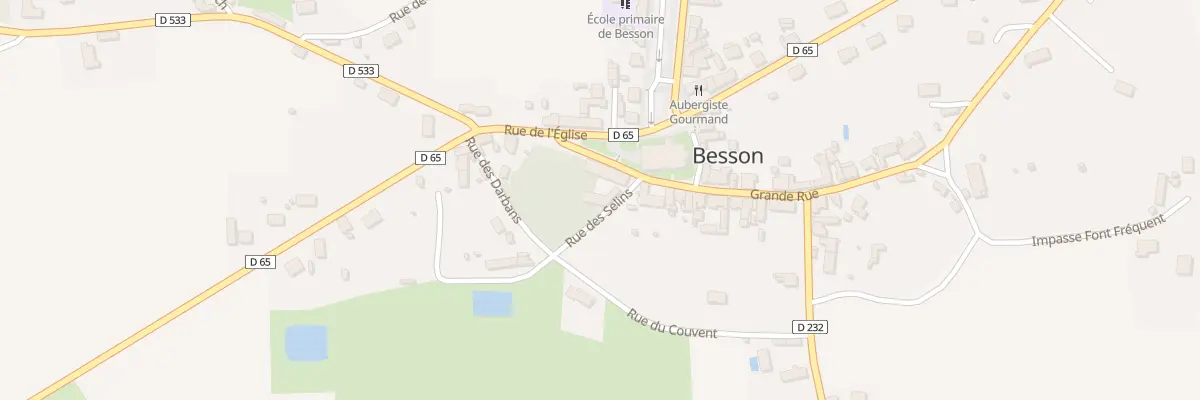 Plan du 2 Rue des Selins à Besson