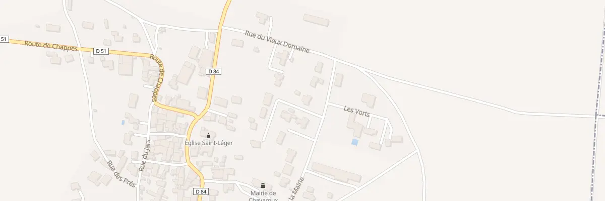 Plan du 25 Rue de la Mairie à Chavaroux