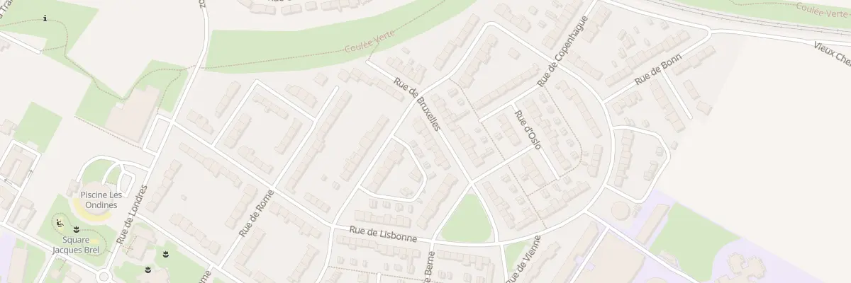 Plan du 11 Rue de Bruxelles à Cambrai