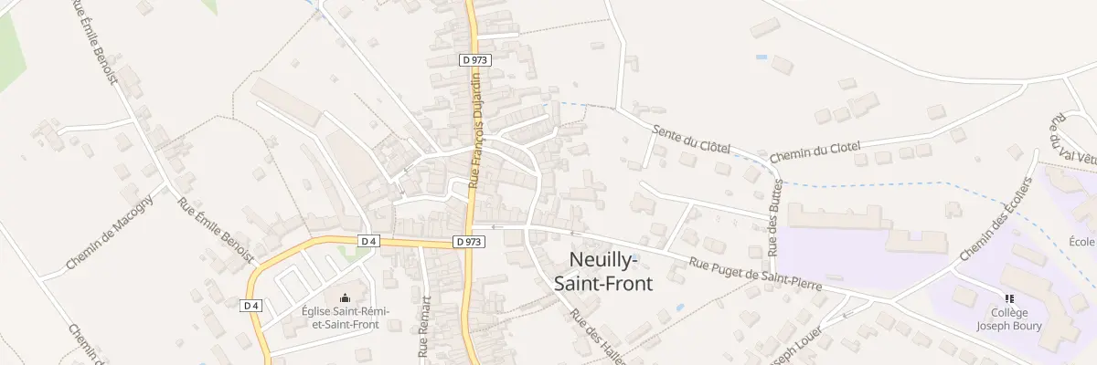 Plan du 8 Rue des Halles à Neuilly-Saint-Front