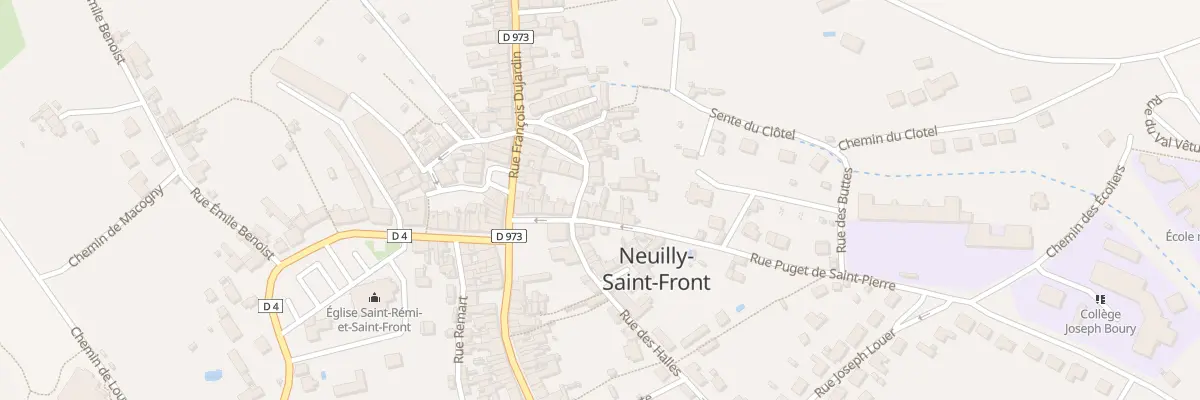Plan du 5 Rue Puget de Saint Pierre à Neuilly-Saint-Front