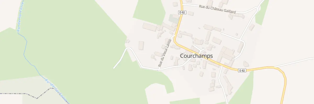 Plan du 6 Rue du Vieux Lavoir à Courchamps