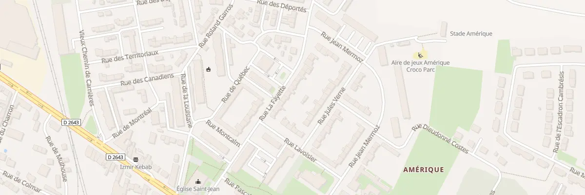 Plan du 26 Rue la Fayette à Cambrai