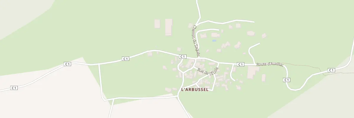 Plan du 5377 L’Arbussel aux Salelles