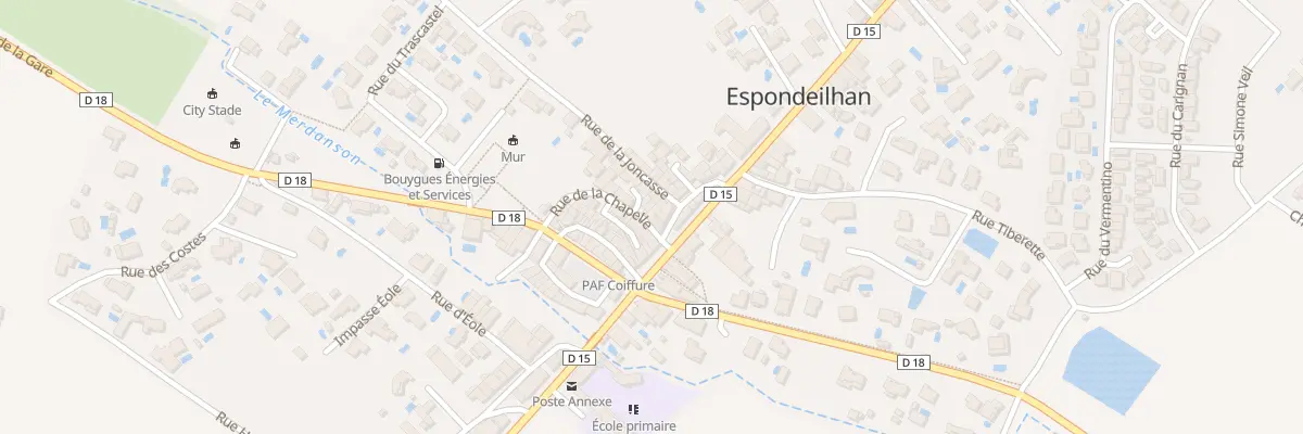 Plan du 20 Rue de la Chapelle à Espondeilhan