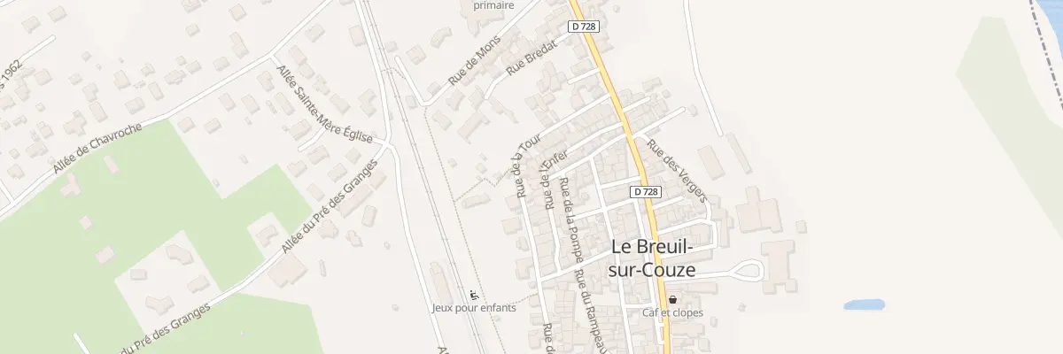 Plan du 24 Rue de la Tour au Breuil-sur-Couze