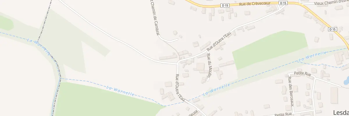 Plan du 16 Rue d’Outre l’Eau à Lesdain