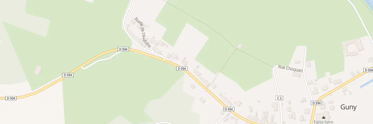 Plan du 34 Rue du Neuvième Zouave à Guny