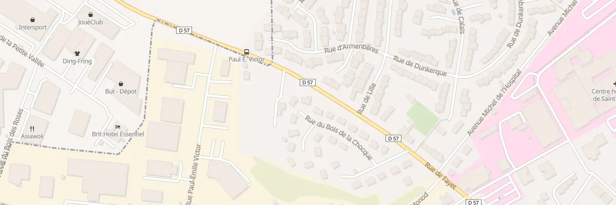 Plan du 14 Rue du Bois de la Chocque à Saint-Quentin