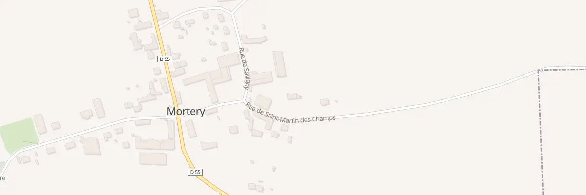Plan du 3 Rue de Saint - Martin - des - Champs à Mortery