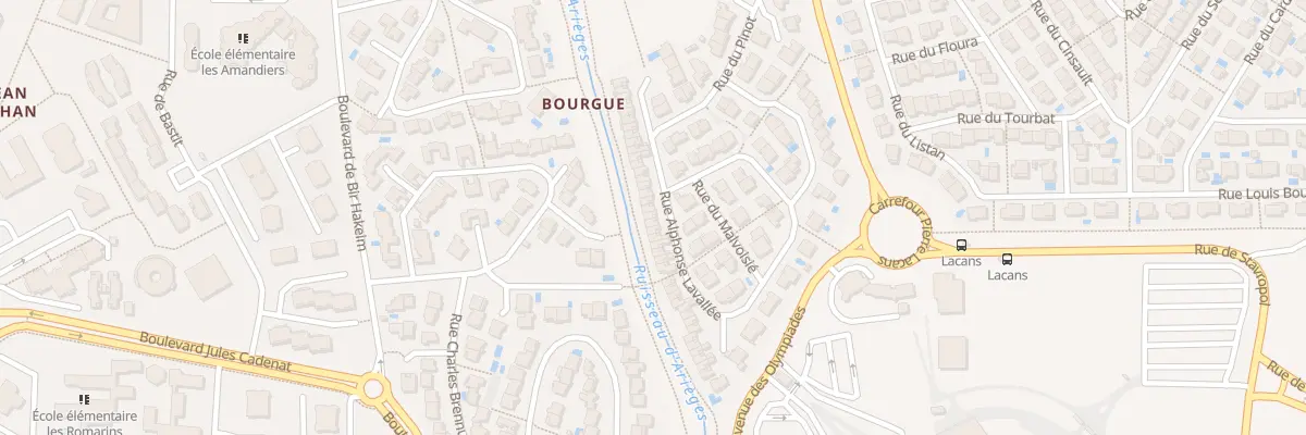 Plan du 57 Rue Alphonse Lavallée à Béziers