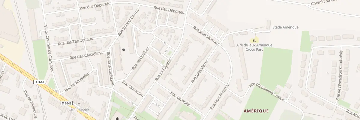 Plan du 30 Rue la Fayette à Cambrai