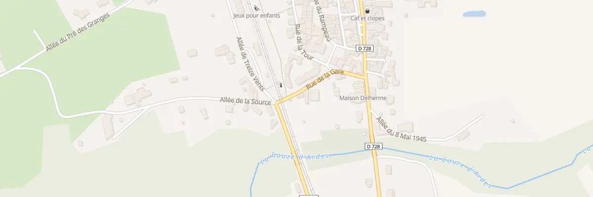 Plan du 10 Rue de la Gare au Breuil-sur-Couze