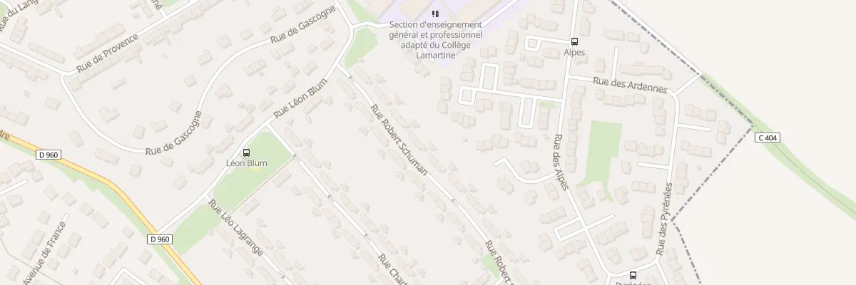 Plan du 15 Rue Robert Schuman à Cambrai
